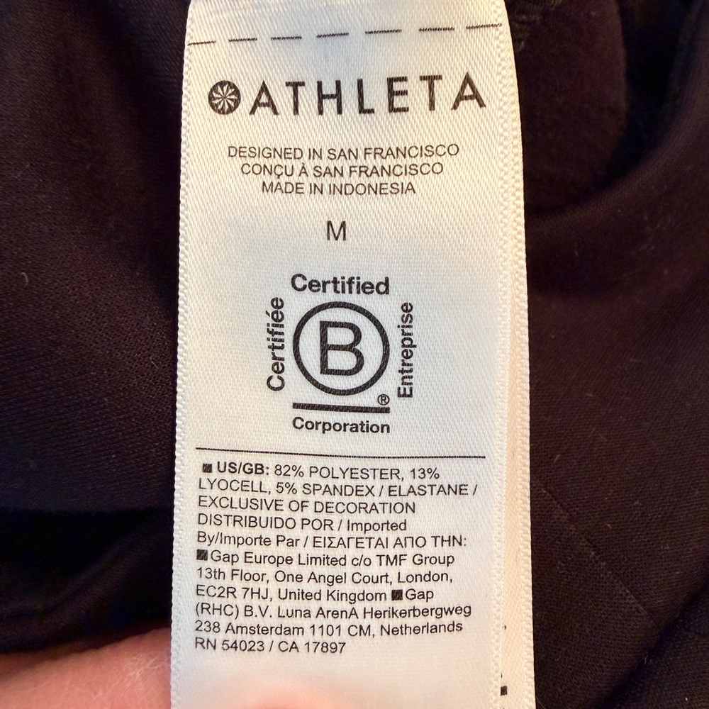 Athleta Women’s Medium Allure High Rise Jogger Pants #410348 Black 27” Inseam - Picture 6 of 10
